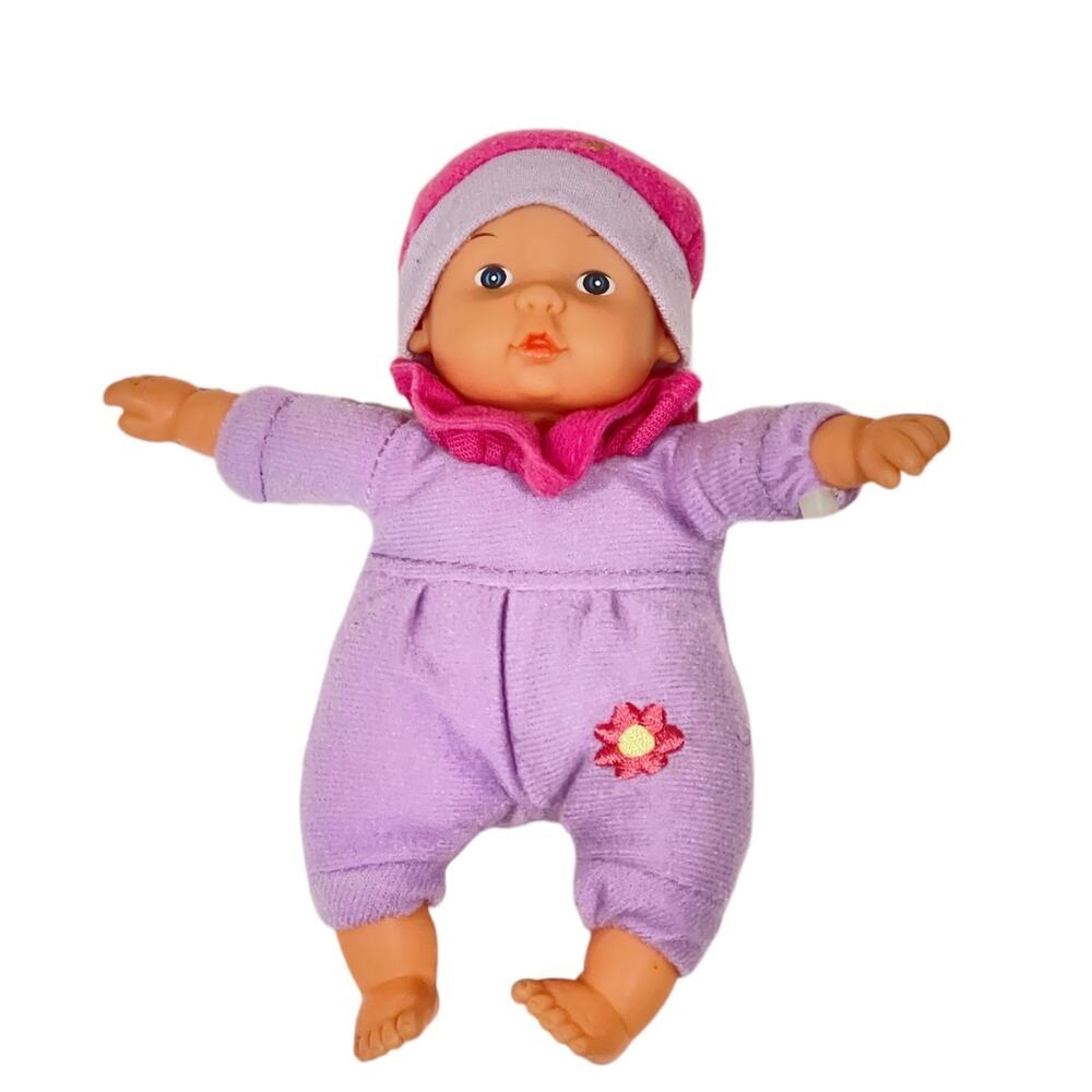 Gi Go Toys 6" Baby Doll Plush Body Plastic Head Arms Legs